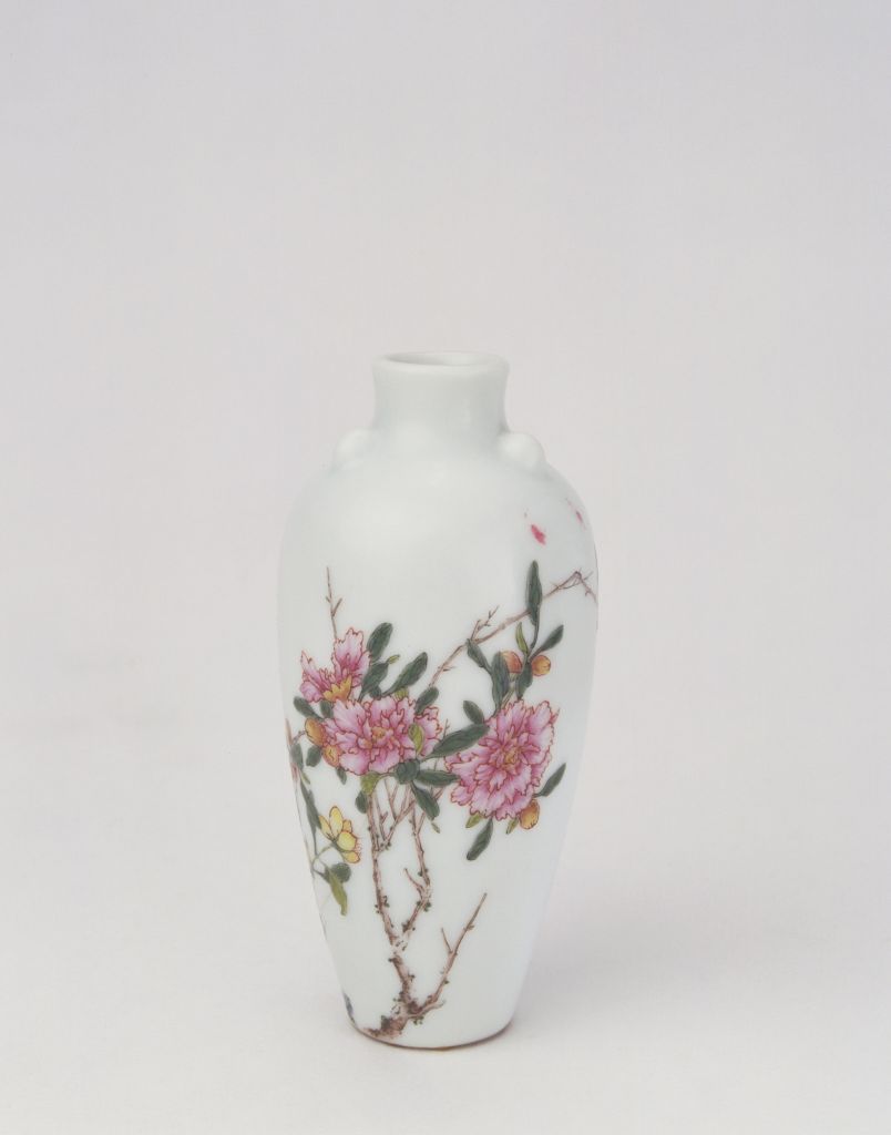 图片[1]-Enamel colored mountain stone flower vase-China Archive